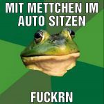 mit mettchen im auto sitzen fuckrn