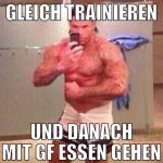 GLEICH TRAINIEREN UND DANACH MIT GF ESSEN GEHEN