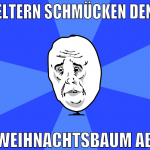 eltern schmücken den weihnachtsbaum ab