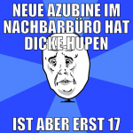 neue azubine im nachbarbüro hat dicke hupen ist ab