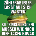 Zählerableser lässt auf sich warten so dringend ka