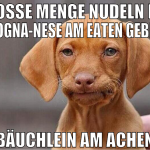 große menge nudeln mit bologna-nese am eaten gebee