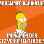mohammed karikatur  im namen der gez veröffentlich
