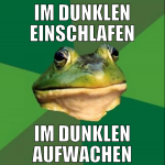 Im dunklen einschlafen im dunklen aufwachen