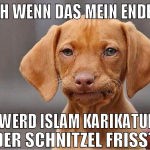 Auch wenn das mein Ende ist Ich werd Islam Karikat
