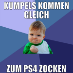 kumpels kommen gleich zum ps4 zocken