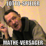 Lotto-spieler mathe-versager