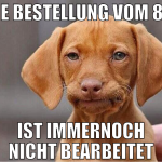 die bestellung vom 8.1. ist immernoch nicht bearbe