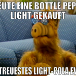 Heute eine Bottle Pepsi light gekauft Getreuestes 