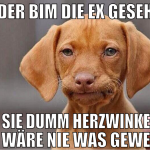 In der bim die ex gesehen wie sie dumm herzwinkert