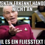 dozentin erkennt handout nicht an weil es ein flie