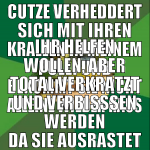 cutze verheddert sich mit ihren krallen in meinem 