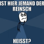 ist hier jemand der reinsch heißt?