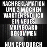 nach reklamation und 2 wochen warten endlich ein n