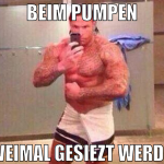 beim pumpen zweimal gesiezt werden