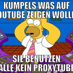 Kumpels was auf Youtube zeigen wollen sie benutzen