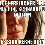 Lockerflocker eine mandarine schnabulieren wollen 