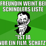 Freundin weint bei Schindlers liste 