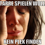 gitarre spielen wollen kein plek finden