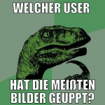 welcher user  hat die meißten bilder geuppt?