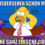 ausversehen schon mal eine ganz flasche cola