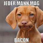 Jeder Mann mag Bacon