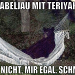 kabeljau mit teriyaki passt nicht, mir egal. schme