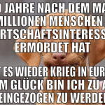 70 jahre nach dem man 60millionen menschen für wir