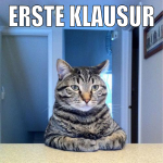 erste klausur fertig