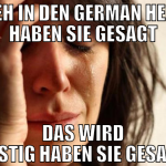 geh in den german help haben sie gesagt das wird l