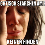 couchtisch searchen am been keinen finden