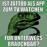 ist zattoo als app zum tv watchen  für unterwegs b
