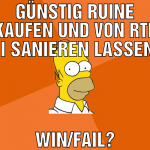 Günstig Ruine kaufen und von RTL II sanieren lasse