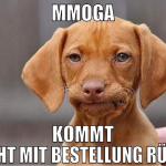MMOGA kommt nicht mit Bestellung rüber