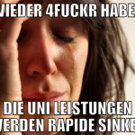 WIEDER 4FUCKR HABEN DIE UNI LEISTUNGEN WERDEN RAPI