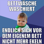 bettwäsche waschiert endlich sich vor dem eigenem 