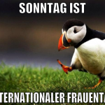 sonntag ist internationaler frauentag