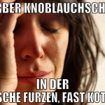 Derber knoblauchschiss In der dusche furzen, fast 