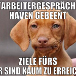 Mitarbeitergespräch am haven gebeent ziele fürs ja