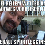 bei geilem wetter am uni-laufweg vorbeischlendern 