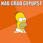 hab grad gepupst