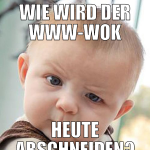 WIE WIRD DER WWW-WOK heute abschneiden?