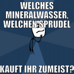 Welches Mineralwasser, welchen Sprudel kauft ihr z