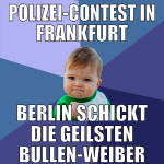 Polizei-Contest in Frankfurt Berlin schickt die ge