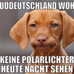 In süddeutschland wohnen keine polarlichter heute 