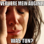 ich verliere mein augenlicht was tun?