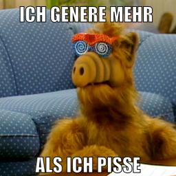 als ich pisse